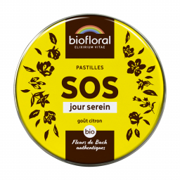 Pastilles secours bio aux Fleurs de Bach - Goût citron - 50g