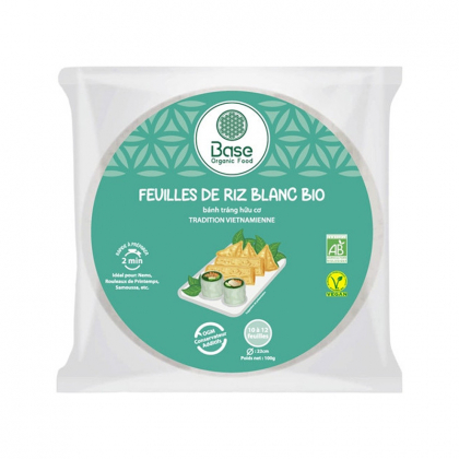 Feuilles de riz blanc bio - 100g