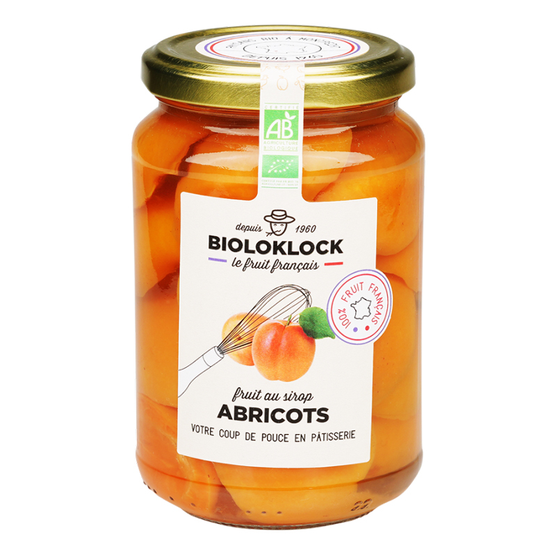 Abricots au sirop - 360g, Bioloklock