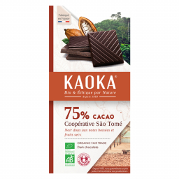 Chocolat noir 75% São Tomé - 100g