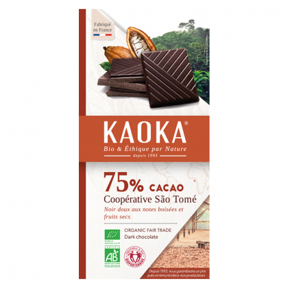 Chocolat noir 75% São Tomé - 100g