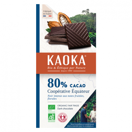 Chocolat noir 80% Équateur - 100g