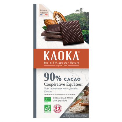 Chocolat noir 90% Équateur - 100g