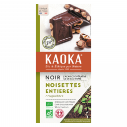 Chocolat noir aux noisettes 66% São Tomé - 180g