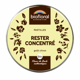 Pastilles aux Fleurs de Bach - Rester concentré - Boite de 50g