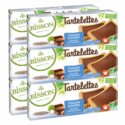 Tartelettes au chocolat & noisettes - Lot de 6x150g