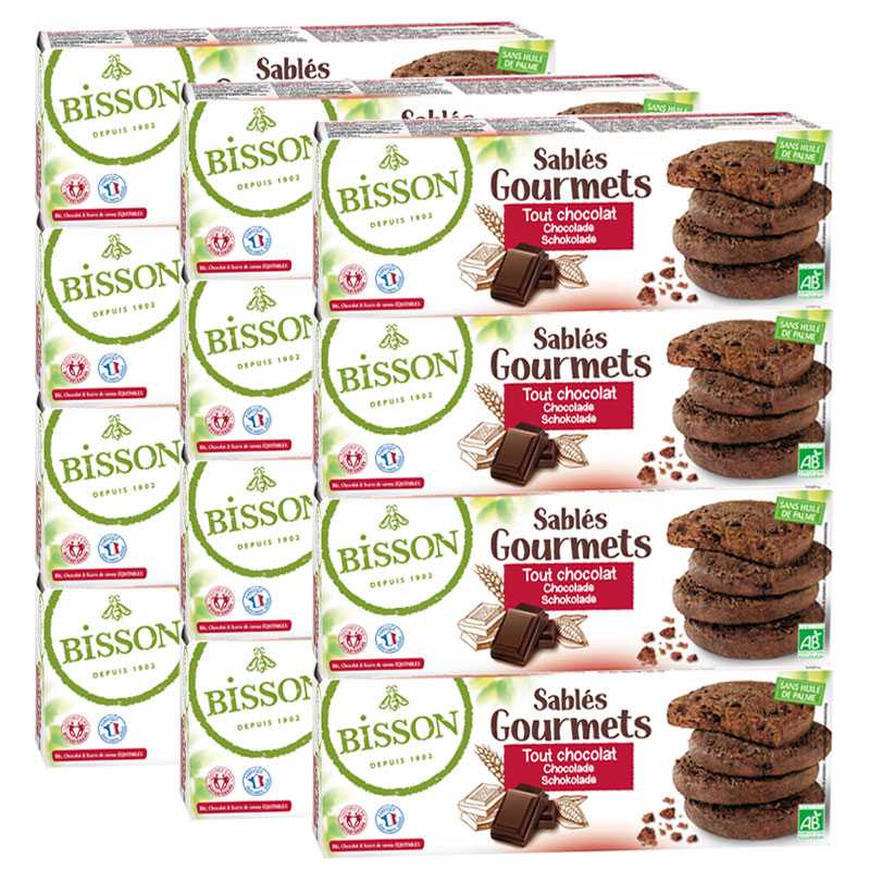 Sablés gourmets tout chocolat - Lot de 12x150g