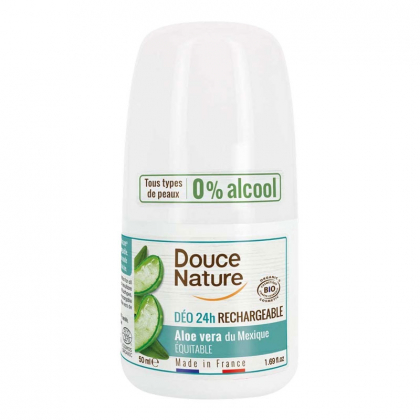 Déodorant bille rechargeable 24h - Aloe Vera équitable - 50ml