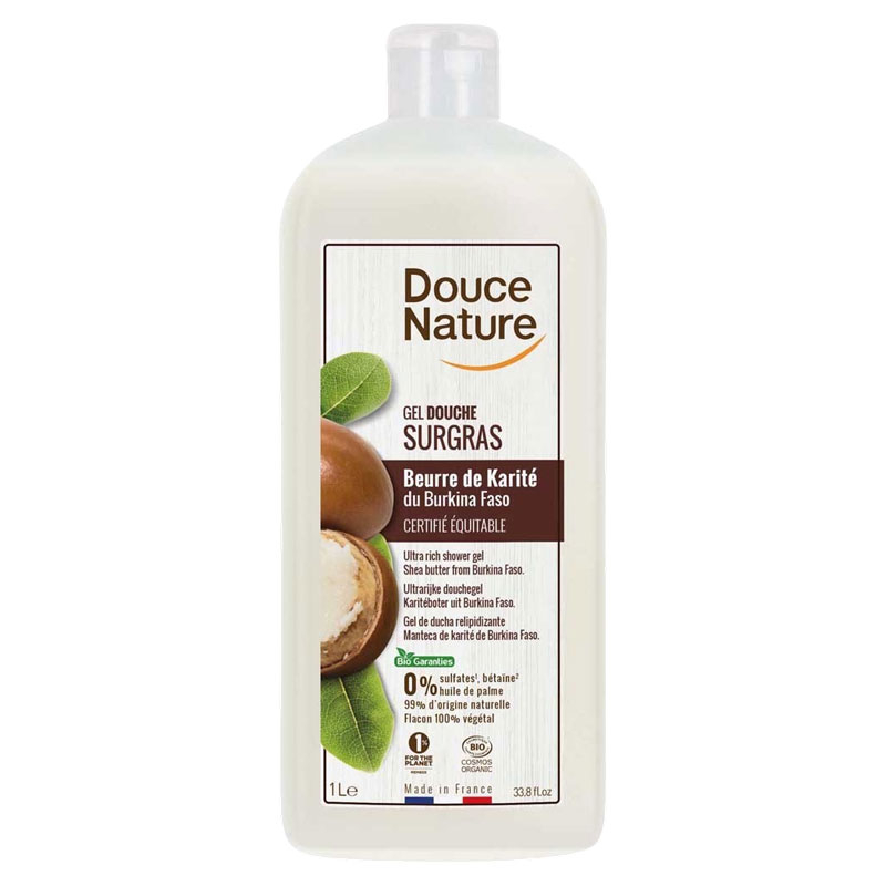 Gel douche surgras au beurre de Karité équitable - 1L