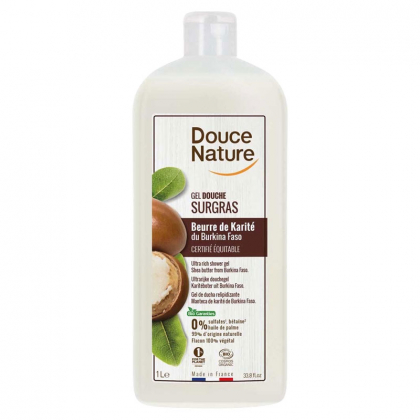 Gel douche surgras au beurre de Karité équitable - 1L