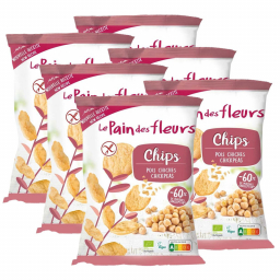 Chips aux pois chiches sans gluten - Lot de 6x50g