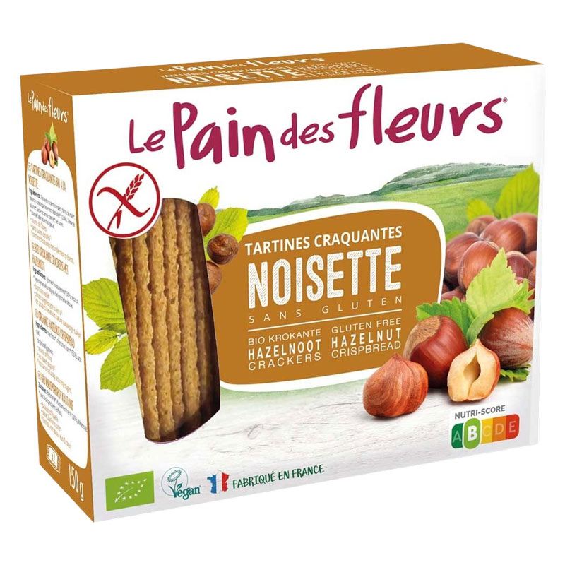 Tartines craquantes aux noisettes sans gluten - 150g