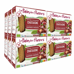 Tartines craquantes à la châtaigne sans gluten - Lot de 12x150g