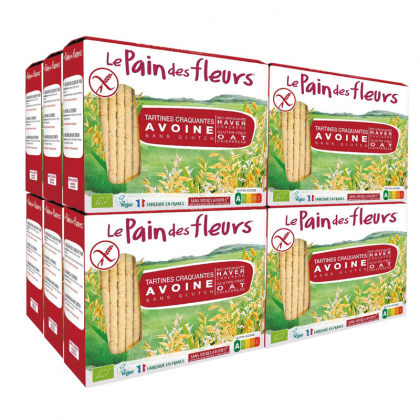 Tartines craquantes à l'avoine sans gluten - Lot de 12x150g