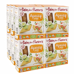 Tartines craquantes apéritif sans gluten - Oignons - Lot de 12x150g