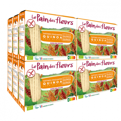 Tartines craquantes au quinoa sans gluten - Lot de 12x150g