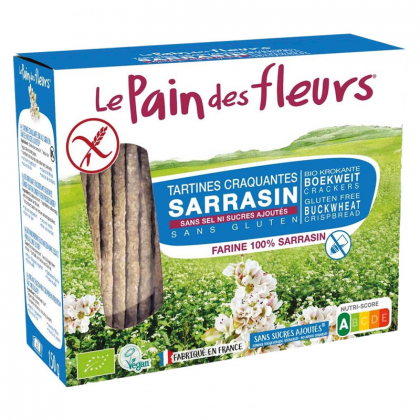 Tartines craquantes au sarrasin sans sel sans gluten - 150g