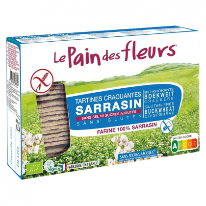 Tartines craquantes au sarrasin sans sel sans gluten - 300g