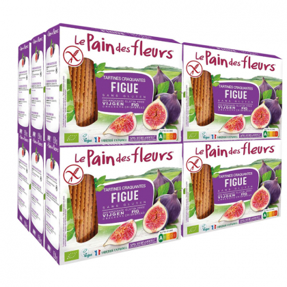 Tartines craquantes aux figues sans gluten - Lot de 12x150g