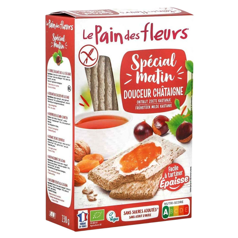 Tartines Spécial matin bio - Douceur châtaigne - 230g