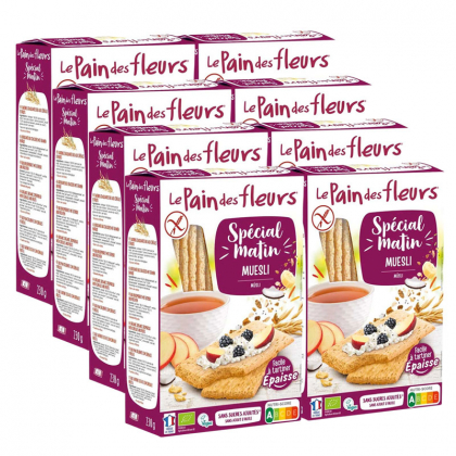 Tartines Spécial matin bio - Muesli - Lot de 8x230g