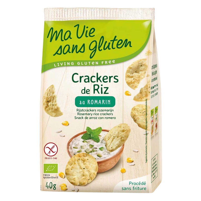 Crackers de riz au romarin - 40g