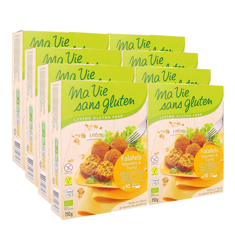 Falafels sans gluten - Légumes & curry - Lot de 8x150g