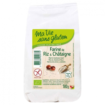 Farine de riz et châtaigne - 500g