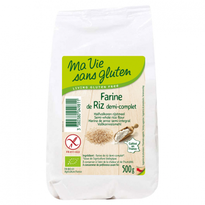 Farine de riz demi complète - 500g