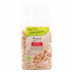 Muesli sans gluten - Fruits rouges, avoine & riz - 375g