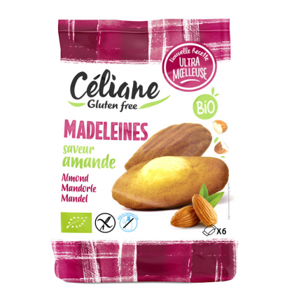 Madeleines aux amande bio sans gluten - 180g