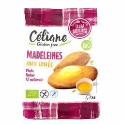 Madeleines aux oeufs bio sans gluten - 180g