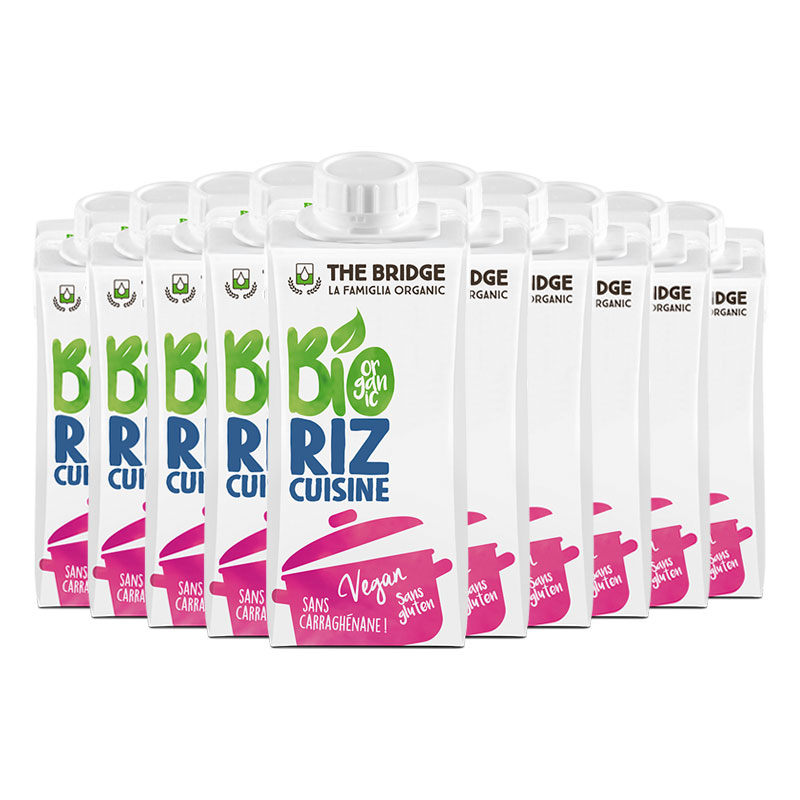 Crème de riz bio - Lot de 10x200ml