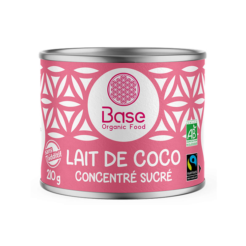 Lait de coco bio concentré sucré - 210g