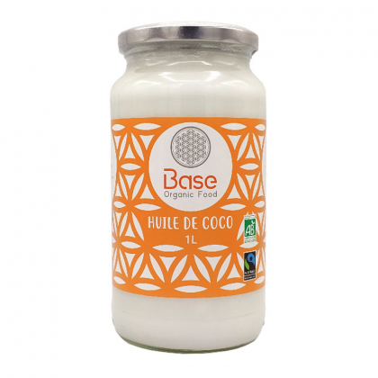 Huile de coco vierge bio et équitable - 1L