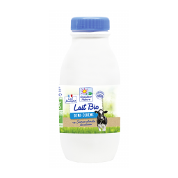 Lait de vache demi-écrémé UHT bio - 500ml