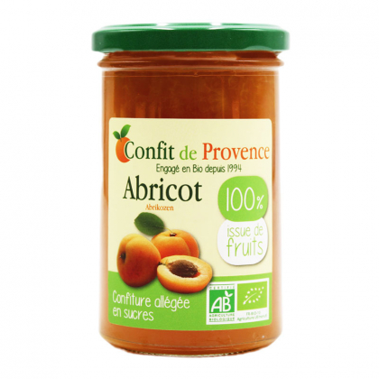 Confiture 100% fruits bio - Abricot - 290g