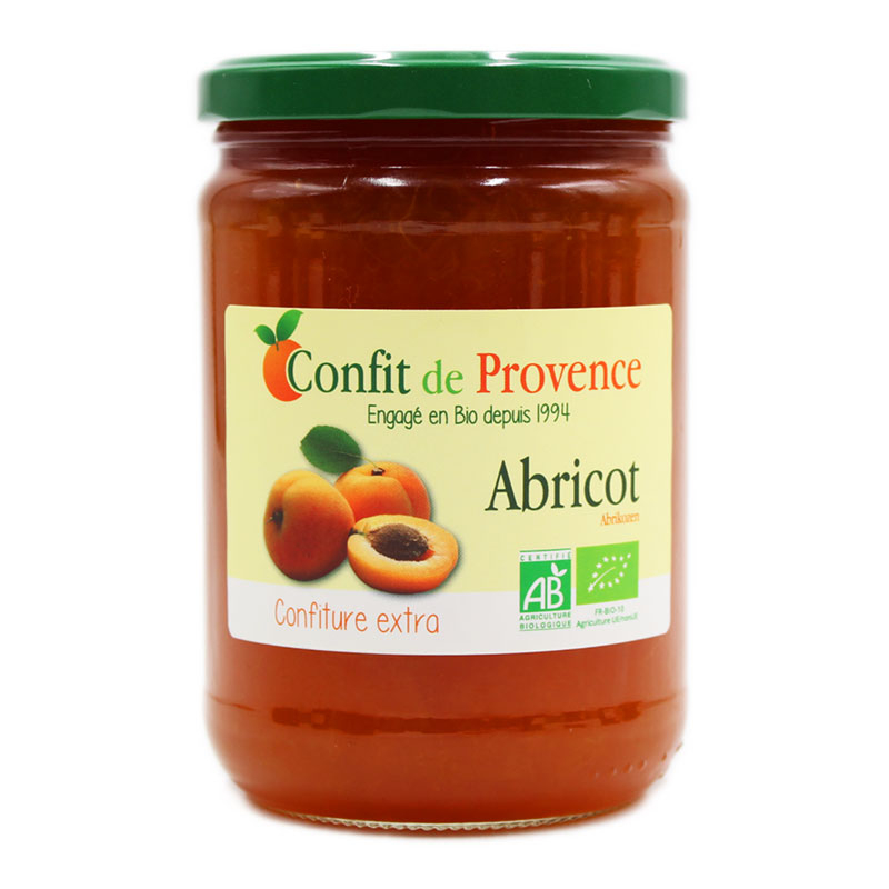 Confiture extra d'abricot bio - 650g