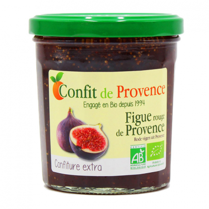 Confiture extra de figue rouge de Provence bio - 370g