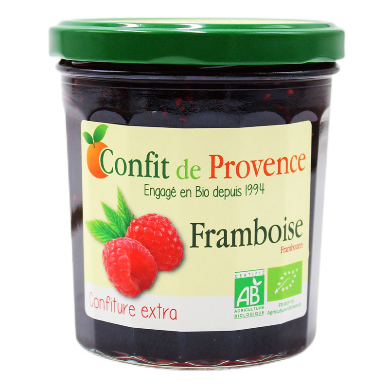 Confiture extra de framboise bio - 370g