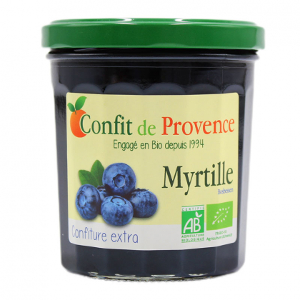 Confiture extra de myrtille bio - 370g