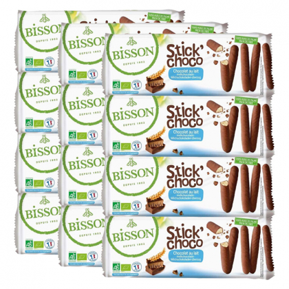 Sticks au chocolat au lait - Lot de 12x130g