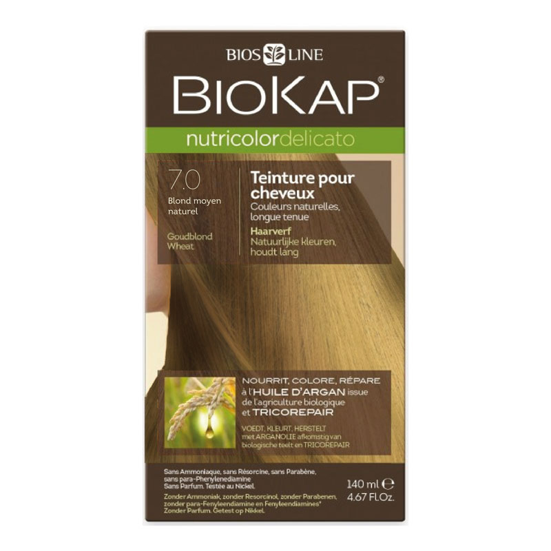 Coloration Nutricolor Delicato - 7.0 Blond moyen naturel - 140ml