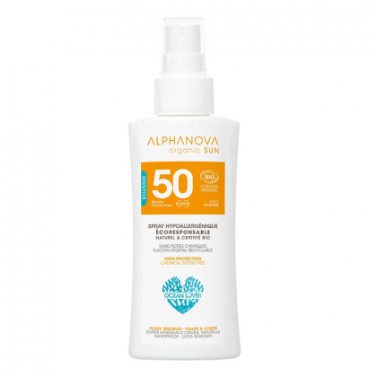 Spray voyage SPF 50 hypoallergénique sans parfum- 90g