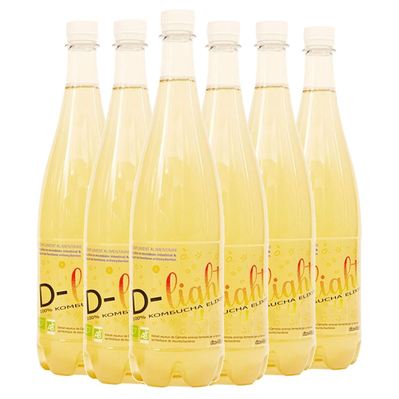 Elixir kombucha D-Töx Light - Lot de 6x1L