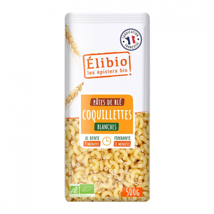 Coquillettes blanches bio - 500g