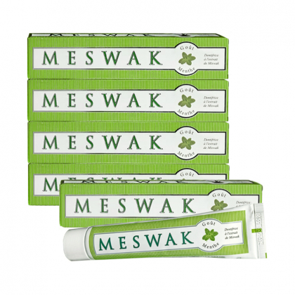 Dentifrice ayurvédique au Meswak et à la menthe - Lot de 5x100g
