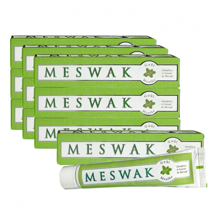 Dentifrice ayurvédique au Meswak et à la menthe - Lot de 10x100g
