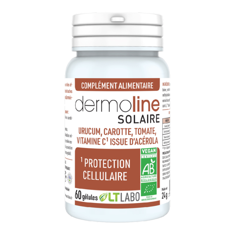 Dermoline solaire bio - Protection cellulaire - 60 gélules