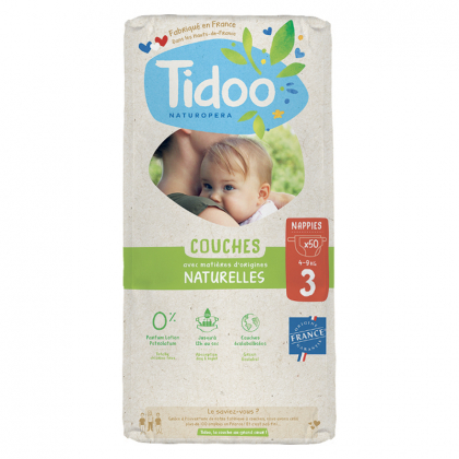 Couches écologiques - Taille 3 - 4/9 kg - Pack de 56